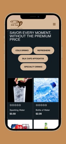 Silk Cafe iPhone screenshot