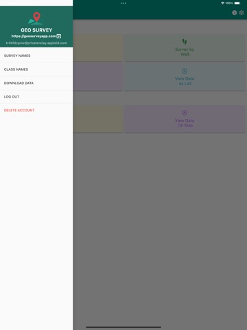 Geo Survey iPad screenshot