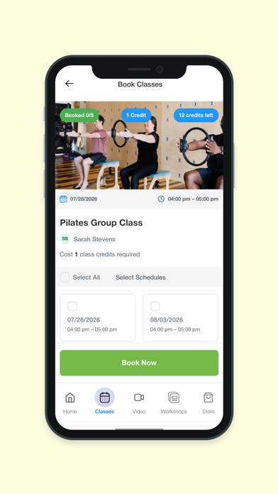 StudioBookings screenshot