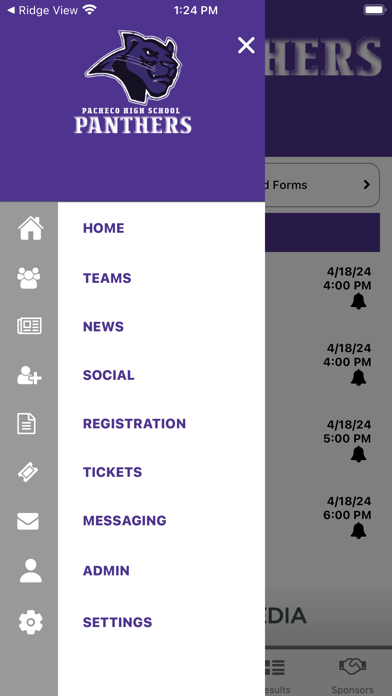 Pacheco Panther Athletics Screenshot