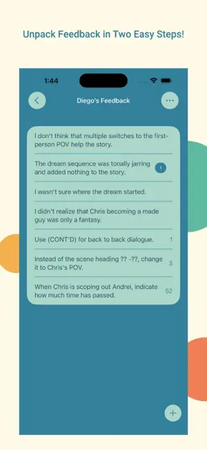 Consensus: Writer Feedback App screenshot 1