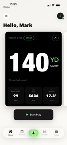 Spivot: Golf Launch Monitor screenshot