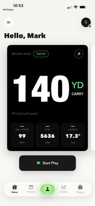 Spivot: Golf Launch Monitor screenshot 1