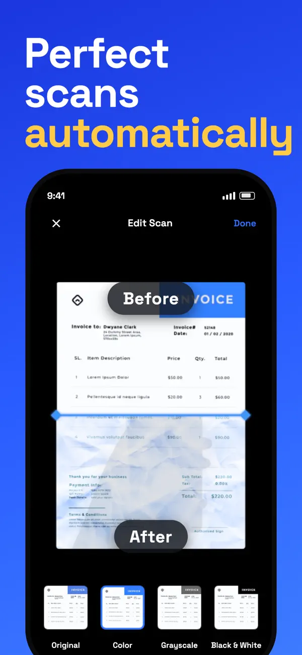 Screenshot #2 pour Document Scanner: Scan Studio