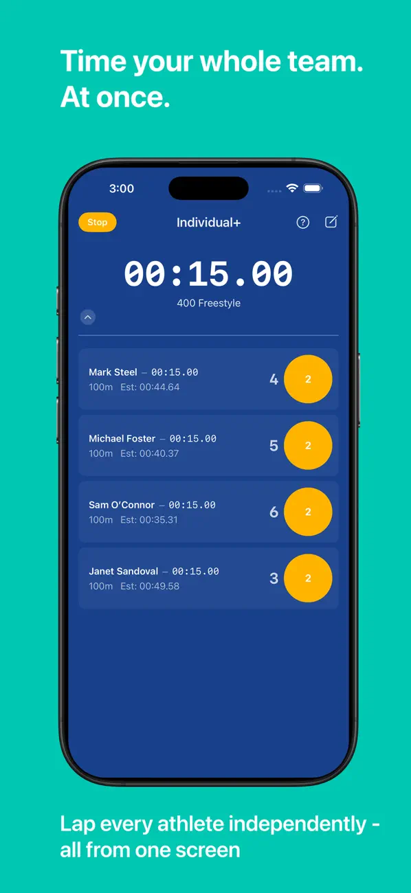 Screenshot #2 pour StopWatch For Swimming