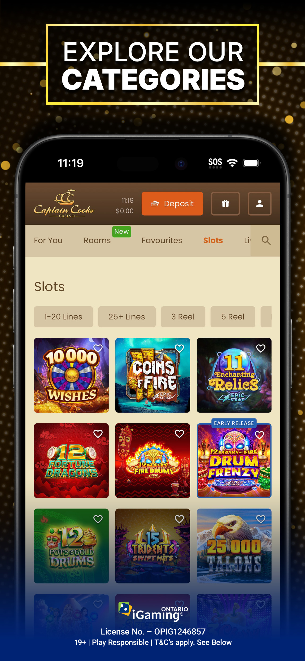 Captain Cooks Casino Ontario