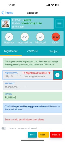 CGMSIM Screenshot 4 of 10
