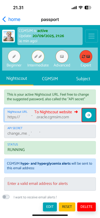CGMSIM Screenshot 4 of 10