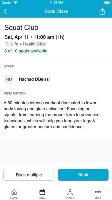 Screenshot #3 pour Life+ Health Club