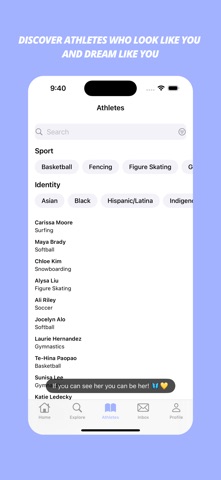 SIS - Sisterhood in Sports iPhone screenshot