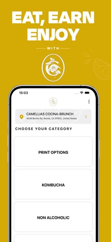 Camellias Cocina-Brunch iPhone screenshot
