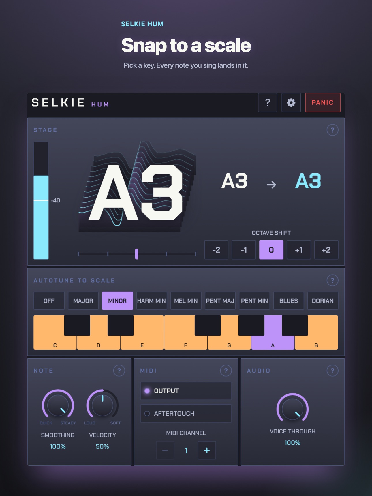 Screenshot 5 of Selkie Hum: AUv3 Audio to Midi