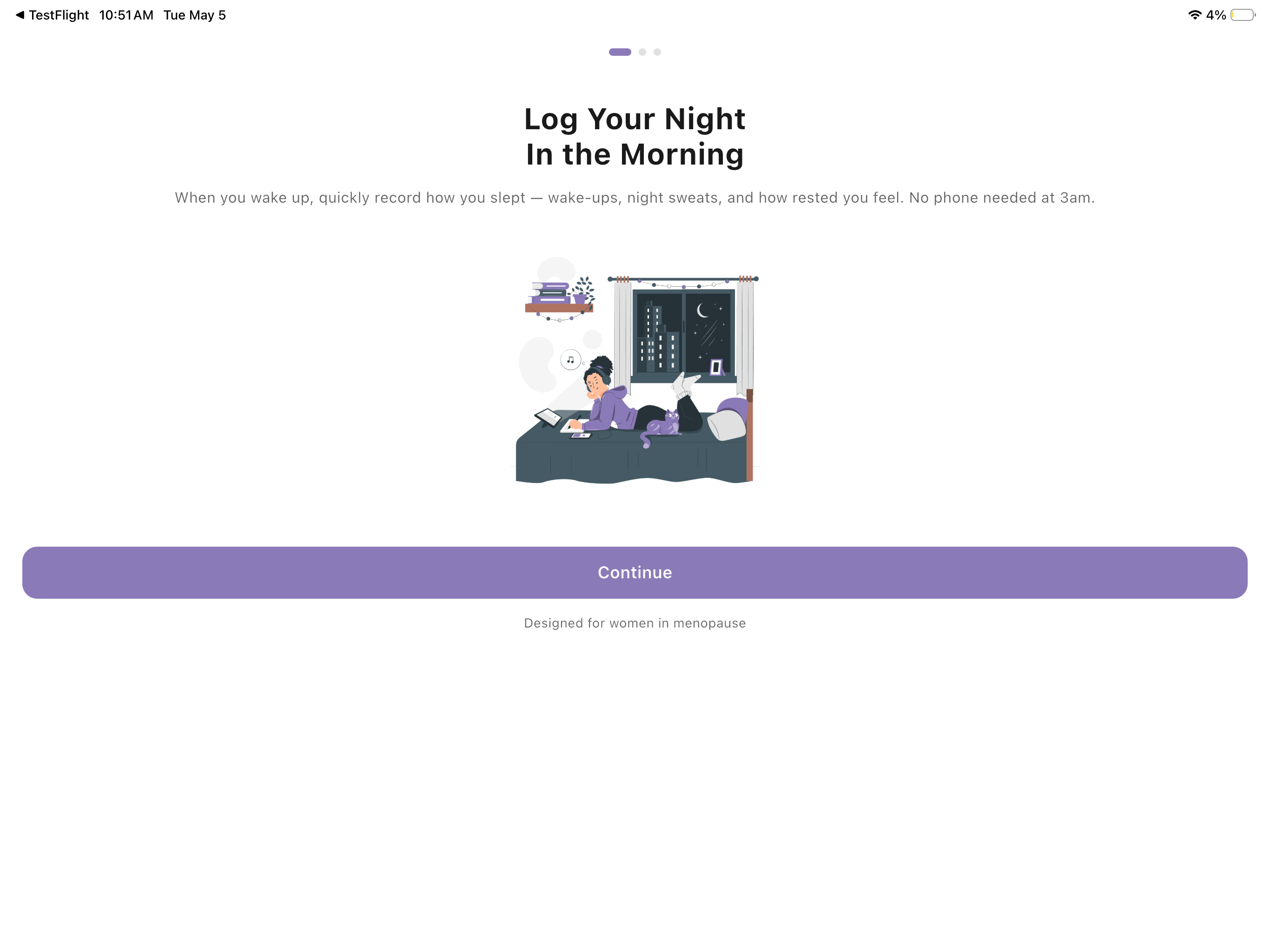 Menopause sleep journal screenshot 8