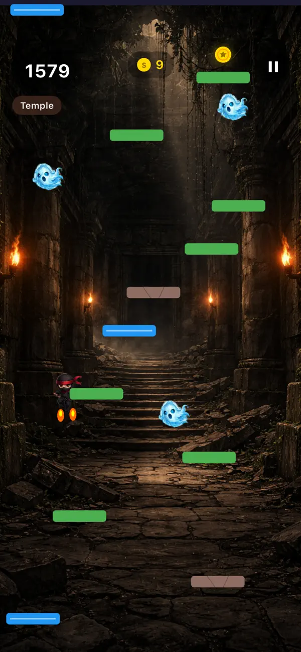 Screenshot #2 pour Cosmic Ninja Bounce