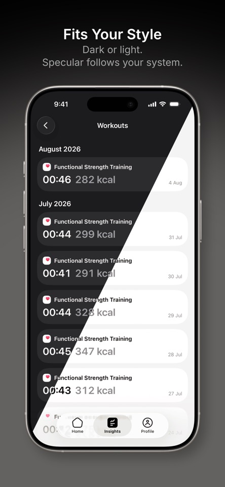 Gym Workout Tracker - Specular screenshot 9