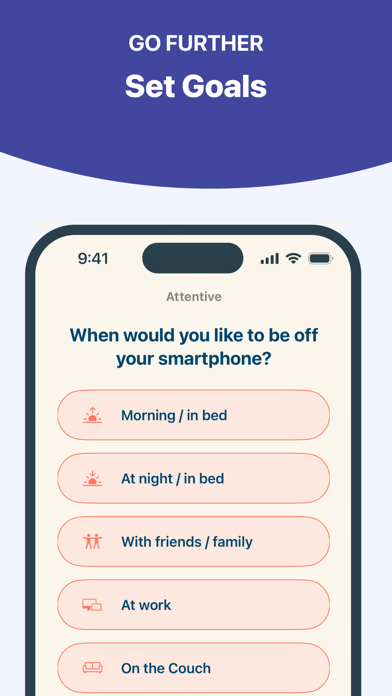 Attentive - Digital Wellbeing iPhone screenshot 8 - Health & Fitness app