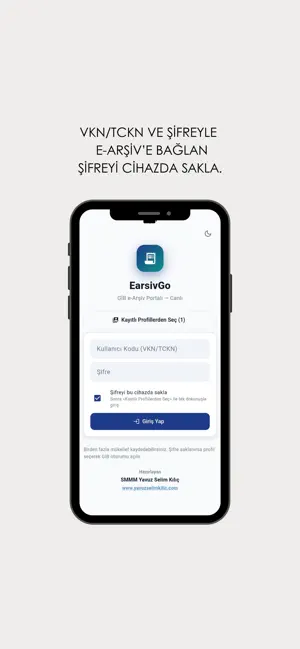 E-Arşiv Fatura Kesme E-ArşivGo screenshot 1