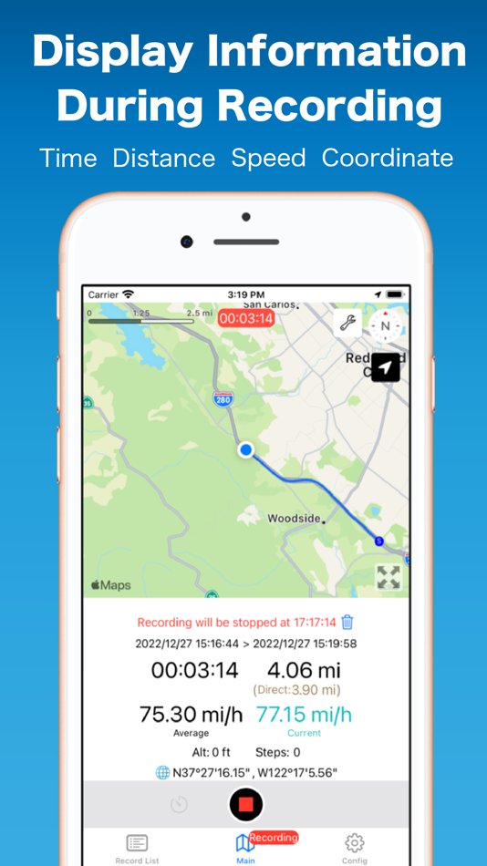 #6. WayLog - Simple GPS Tracker (iOS) 由: Tsuneki Kamura
