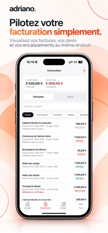 Adriano - Devis et factures screenshot 2