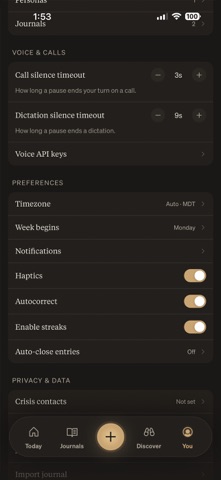 Meet Luna: A Private Journal iPhone screenshot