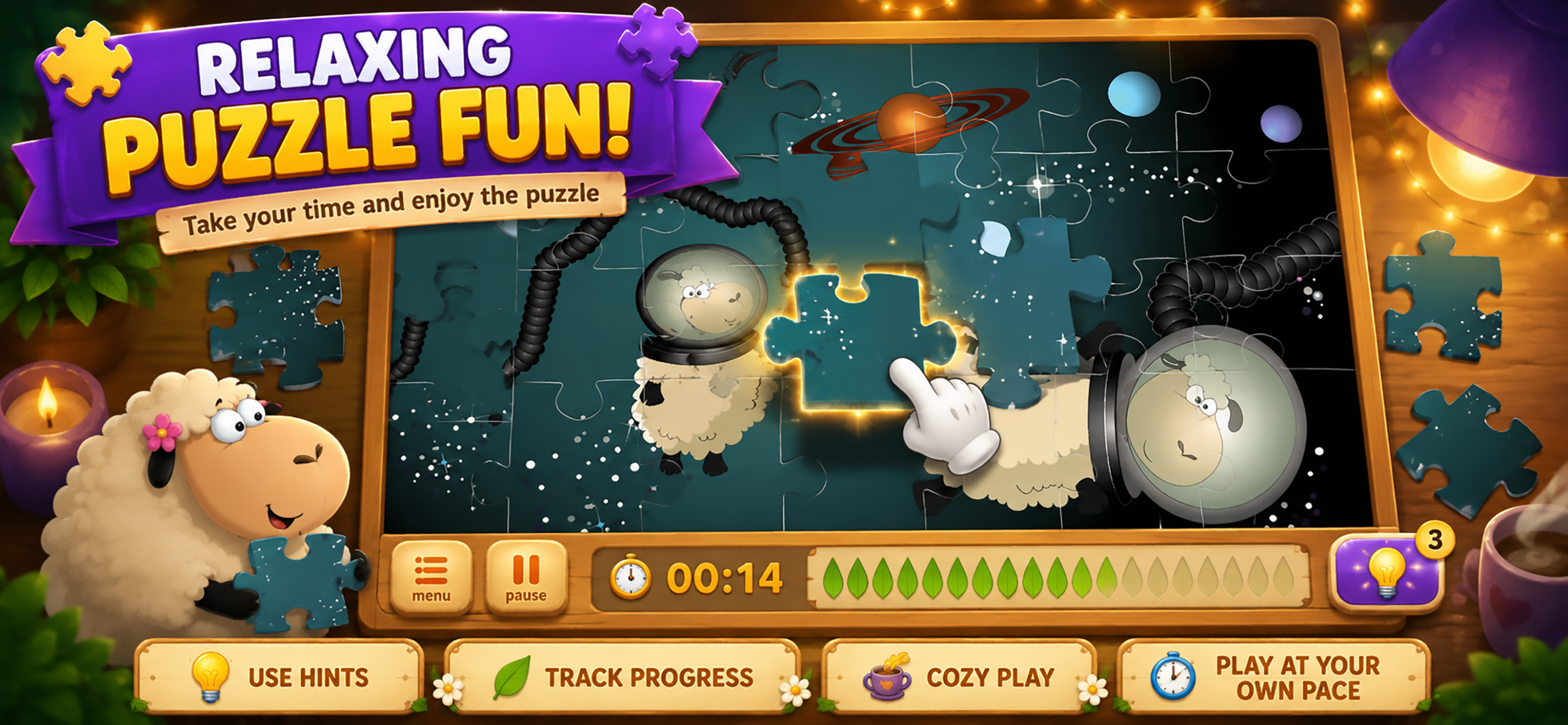 Sheep Heap: Jigsaw Puzzles screenshot 5