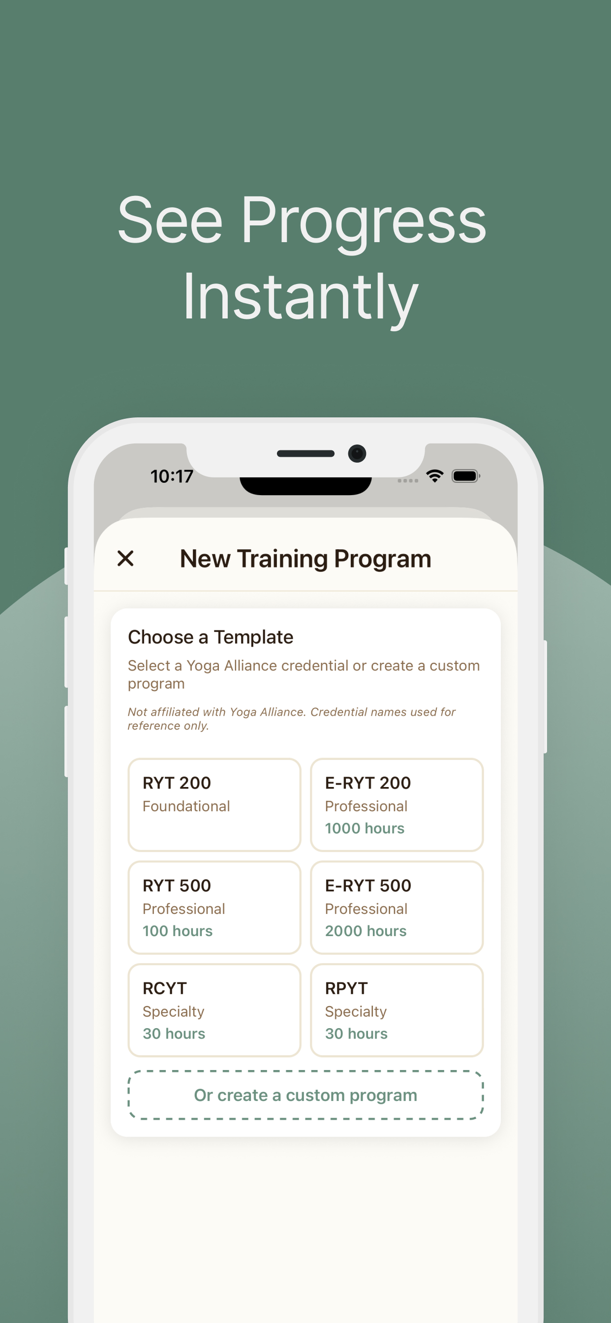 Yoga Hours – RYT & YTT Tracker