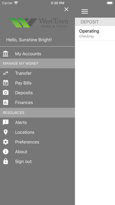 West Town Bank & Trust Mobile Screenshot
