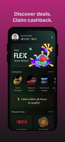 Flex - Influence into Earnings iPhone screenshot