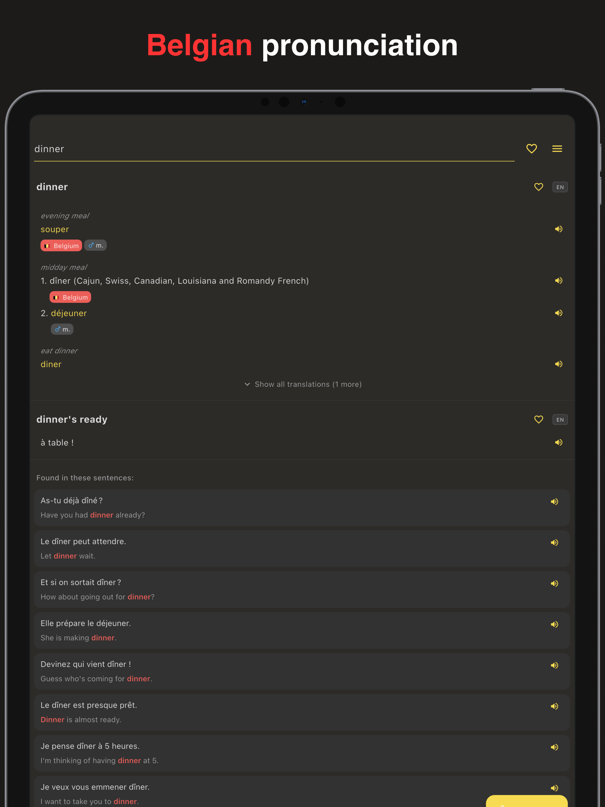 Belge: BE French Dictionary screenshot 6