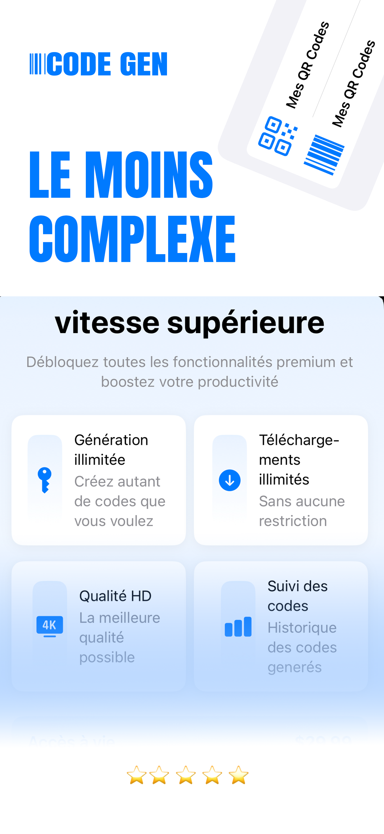 Code Gen - Créateur QR & Codes screenshot 4