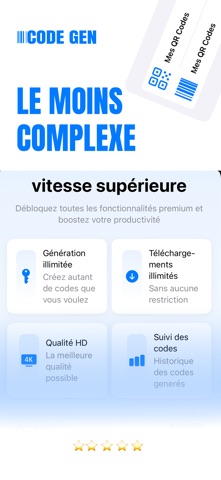 Code Gen - Créateur QR & Codes screenshot