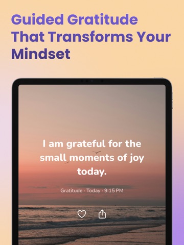 Daily Affirmation Reminders iPad screenshot