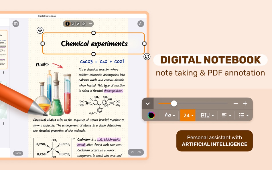#1. Digital Notebook - Note Taker (macOS) Podle: Appsprings, TOO