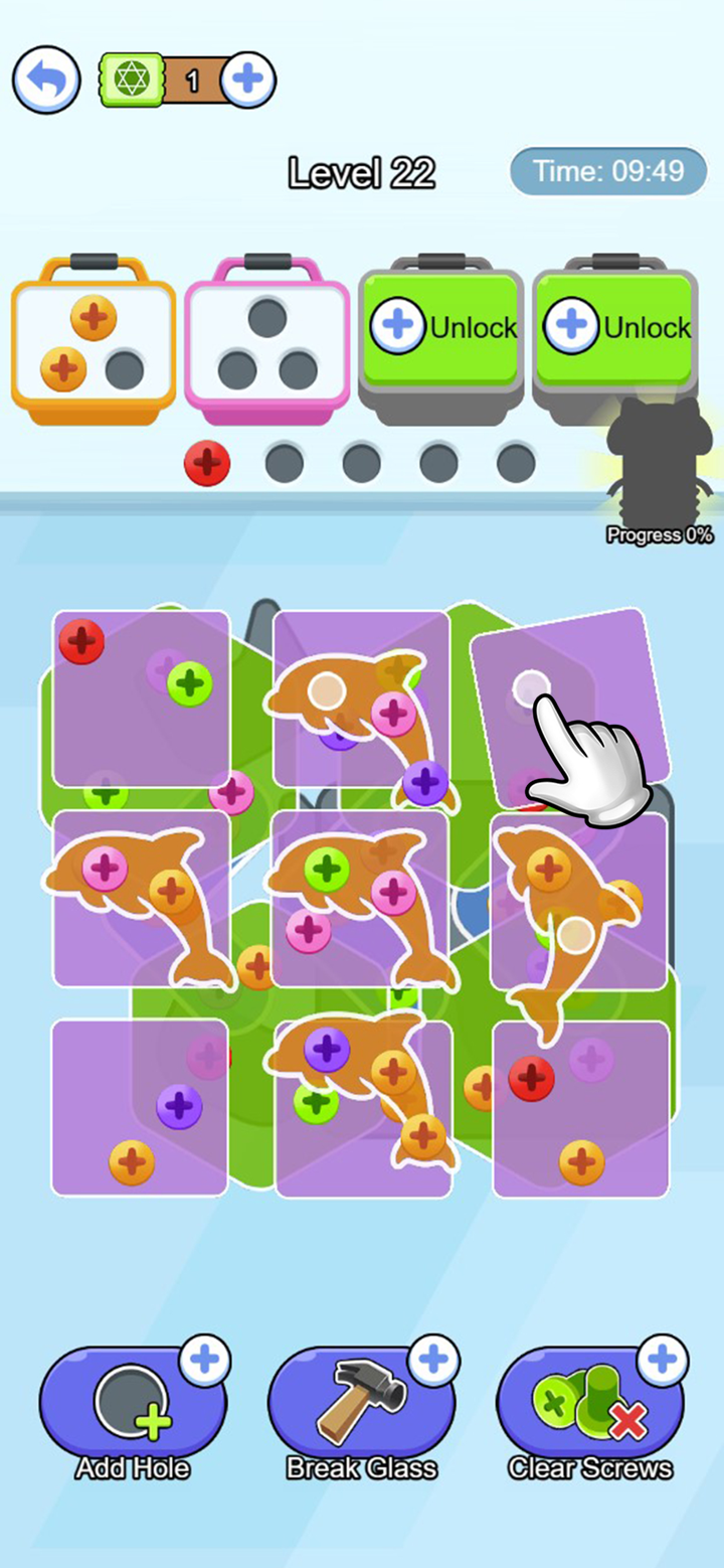 Screw Pin Jam Puzzle screenshot 1