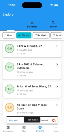 Global Earthquake Tracker screenshot