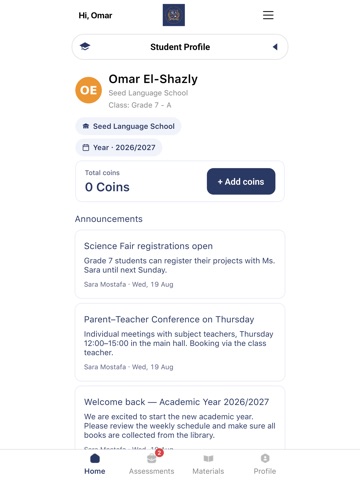 Seeds Language School iPad screenshot