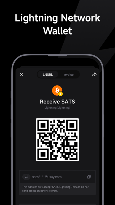 UXUY: Bitcoin Lightning Wallet Screenshot