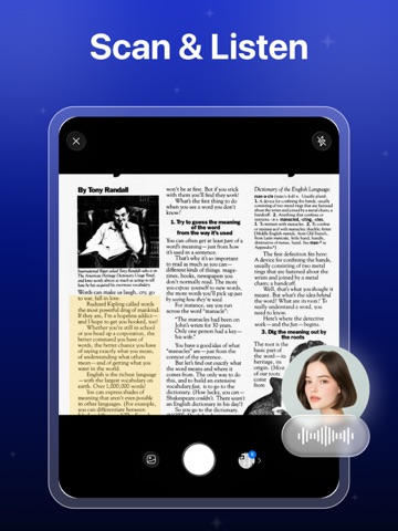 Document Voice Reader iPad screenshot