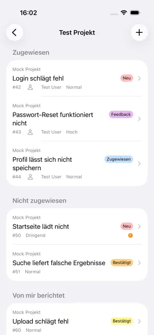 MantisBT Mobile screenshot 1