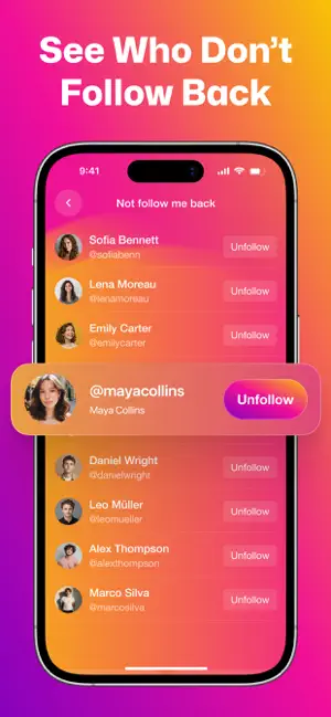 Unfollowers - Follower Tracker screenshot 2