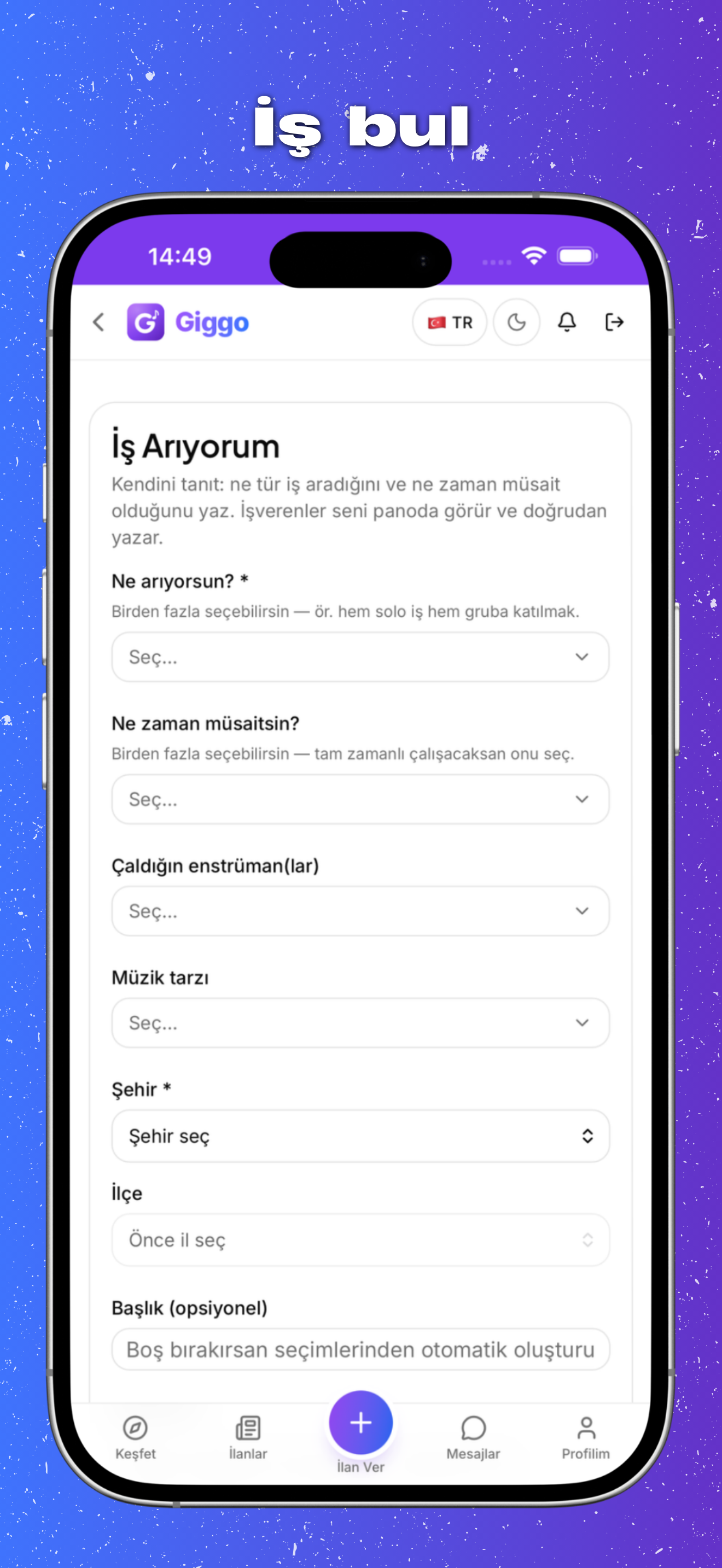 Giggo — Müzisyen Platformu screenshot 4
