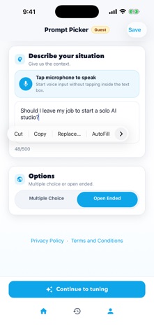 Prompt Picker screenshot 2