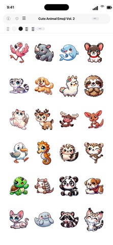 Cute Animal Emoji Vol. 2 iPhone screenshot