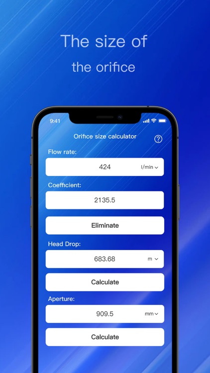 Orifice Size Calculator