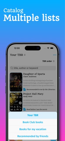 TBR: Book List Reading Tracker Screenshot 3 of 8