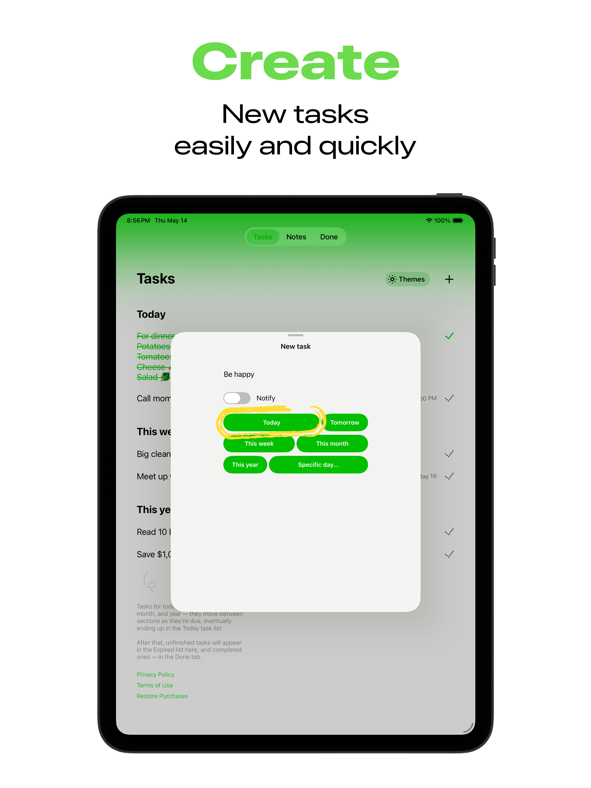 Pulse: tasks & notes