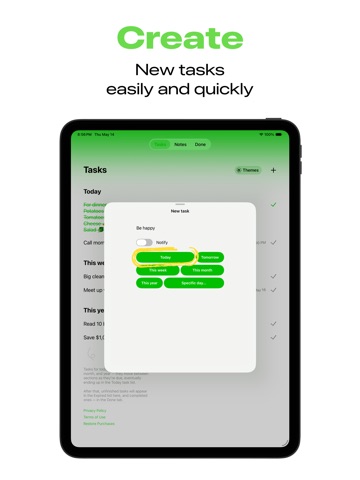 Pulse: tasks & notes iPad screenshot