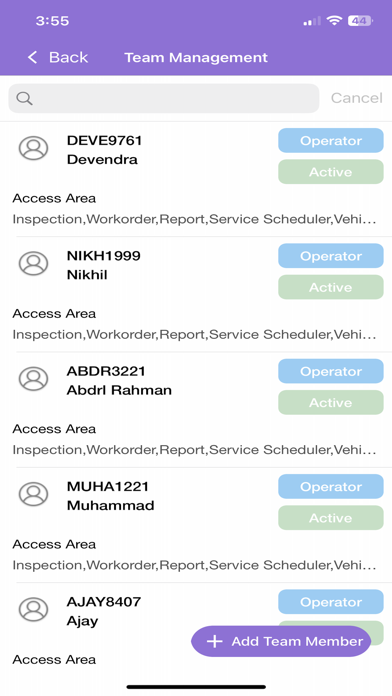 Fleet Inspection & Maintenance Screenshot
