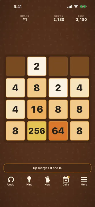 Amber 2048 screenshot 4