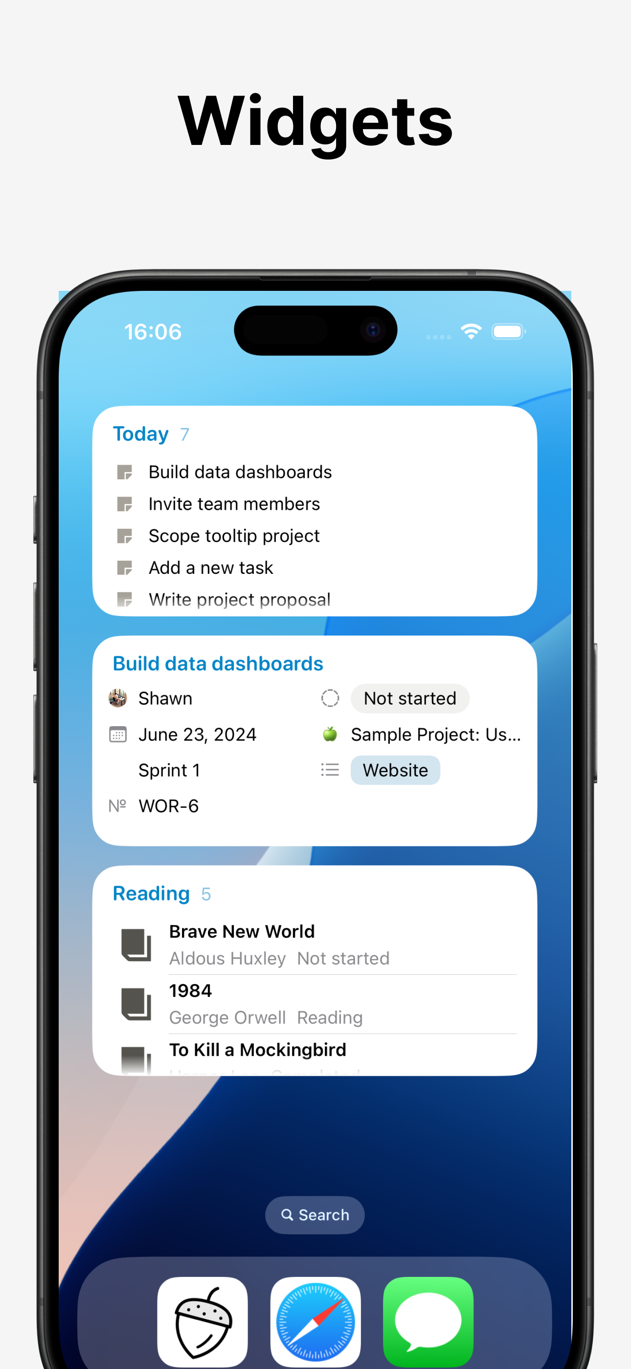 Nutshell: Widgets for Notion